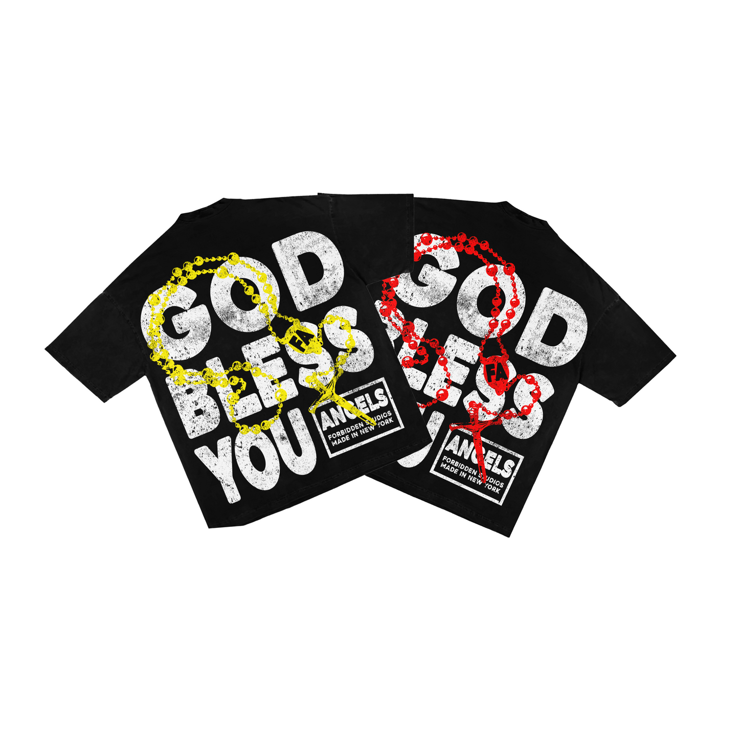 2 PACK “GOD BLESS YOU” TEE